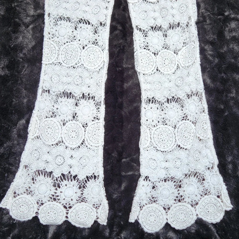 **HP** Nwt Gypsy 05 Sand Mantar Crochet Swim Cover Up Pants - Picture 7 of 14